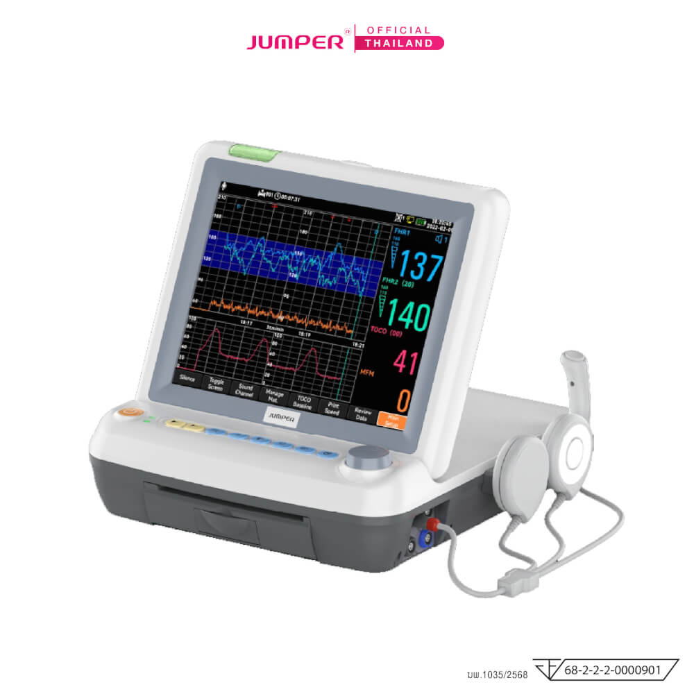 เครื่องตรวจสุขภาพทารกในครรภ์และการบีบตัวมดลูก JUMPER รุ่น JPD-300P รับประกัน 5 ปี_0